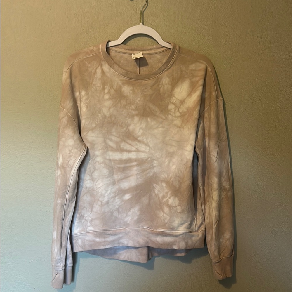 All in Motion Light Mauve/Beige Tie-Dye Top